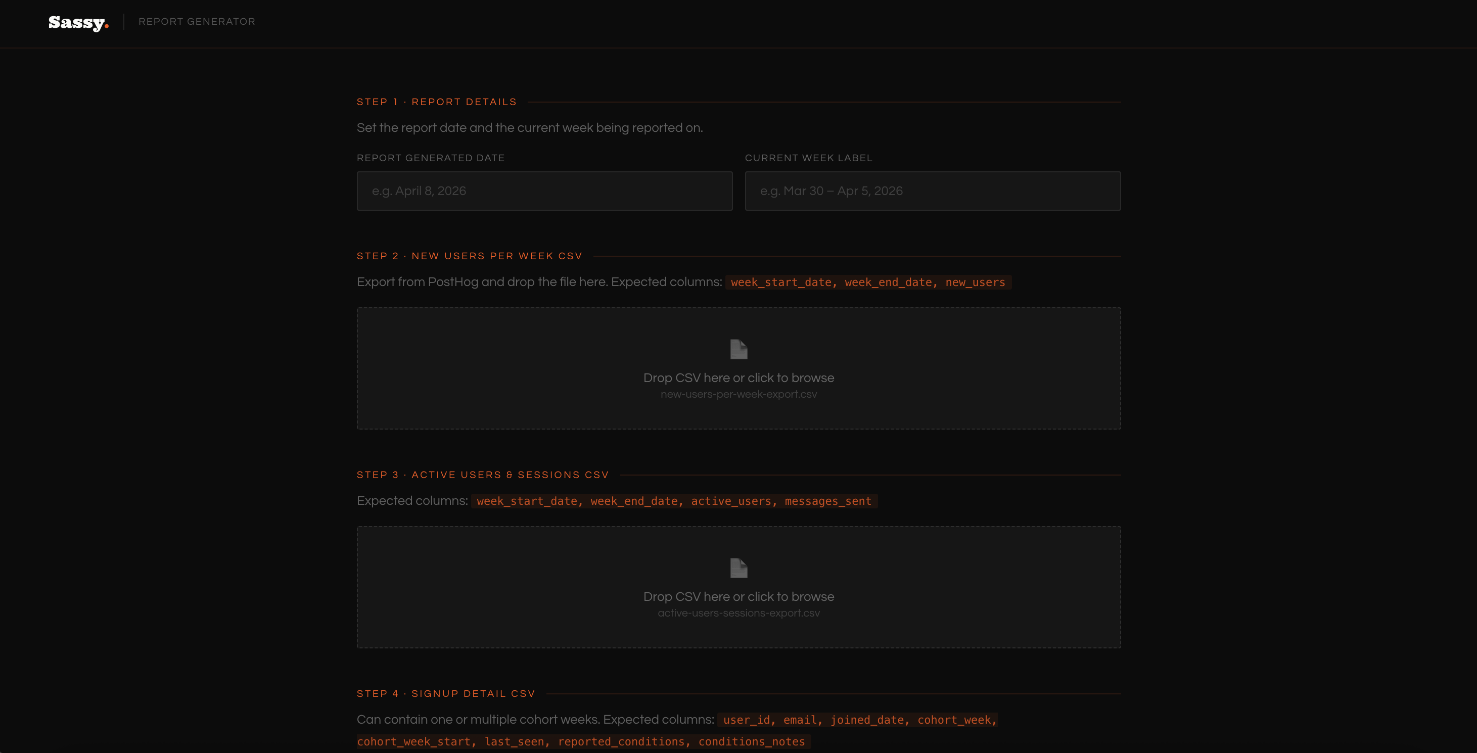 Weekly Report Generator